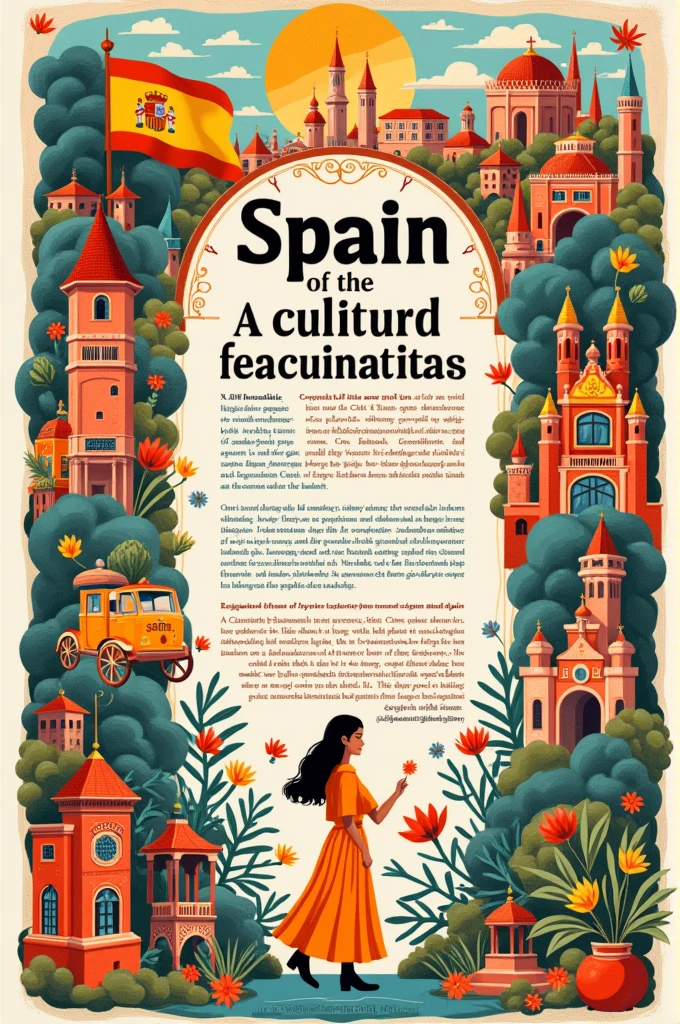 Make a poster on(trivia on Spain, Spanish speaking countries, the language Spanish itself) by Anushka Raj 2412807