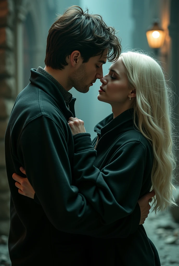 Harry potter y Draco Malfoy beso
