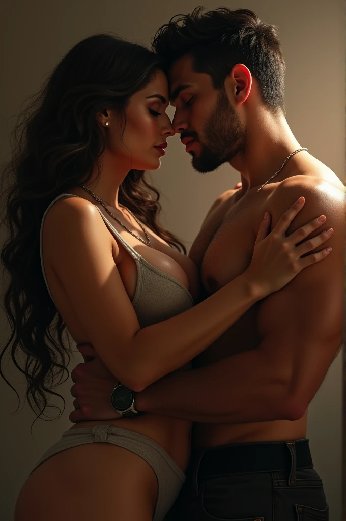 woman sucking man
