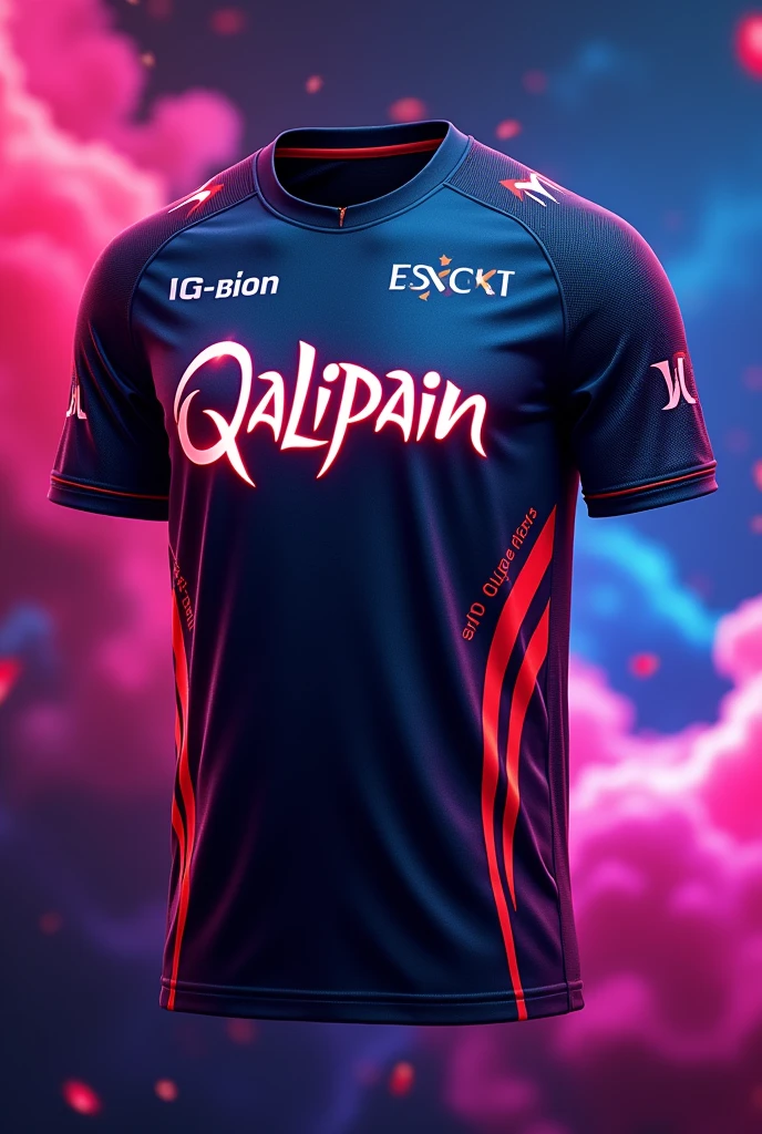 QaLipain name on esports jersy