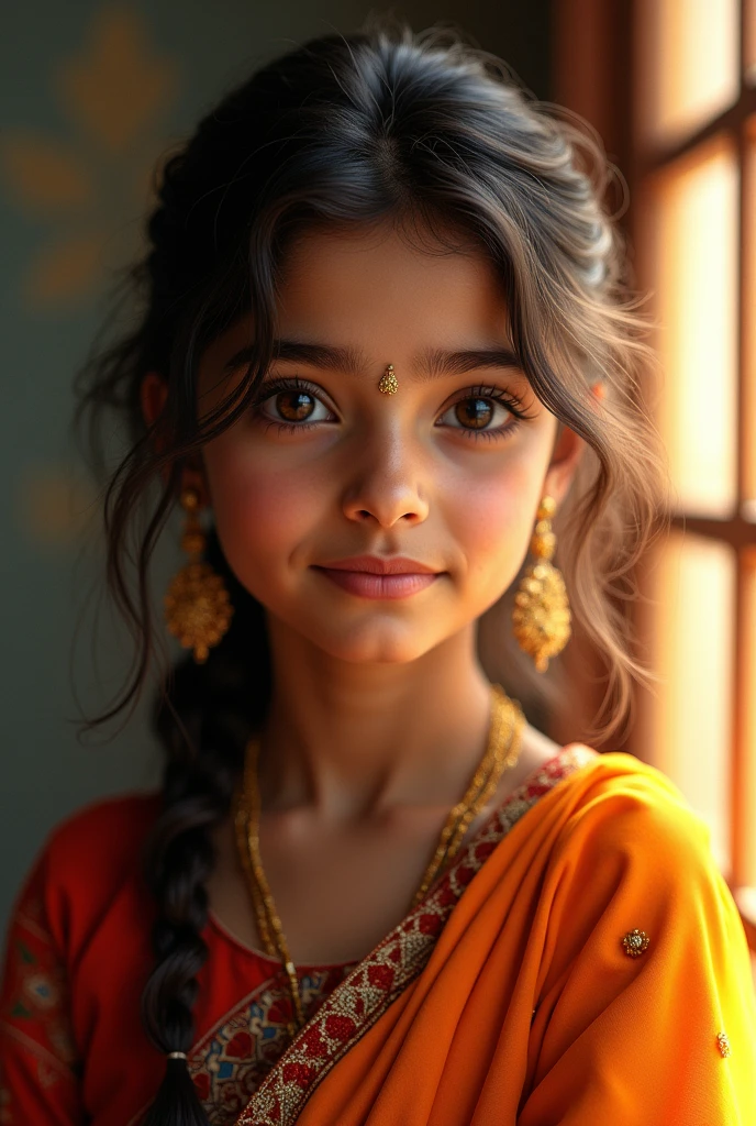 Indian muslim young beautiful girl. 15year's old, in churidar