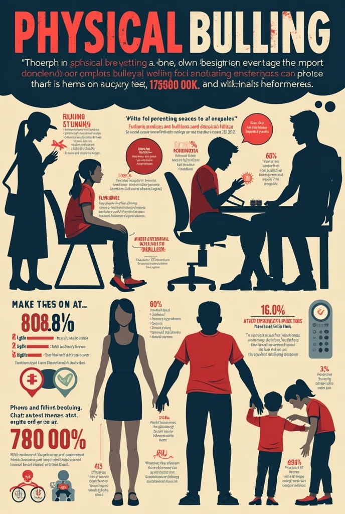Make infographics about physical bullying
