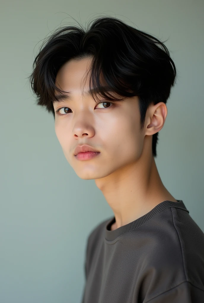 a beautiful boy, Asian, Mix between Choi Beomgyu, hwang hyunjin, Lee Heeseung and Jake