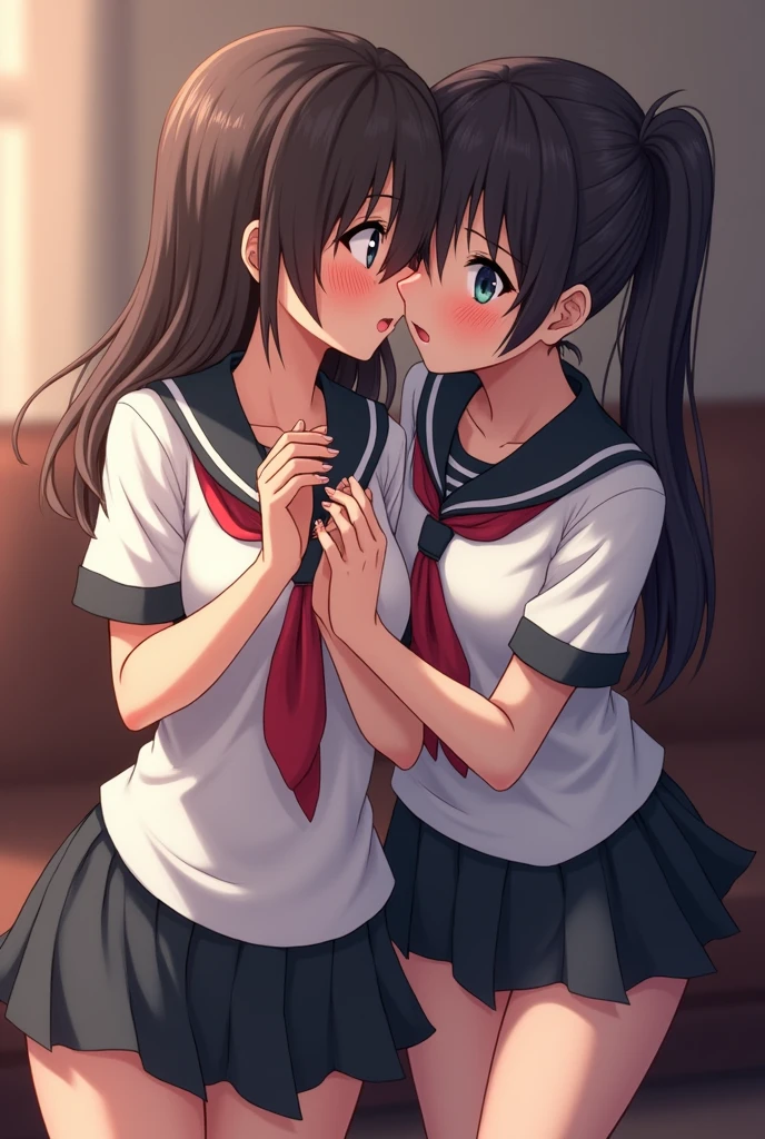Hentai of a schoolgirl having sex