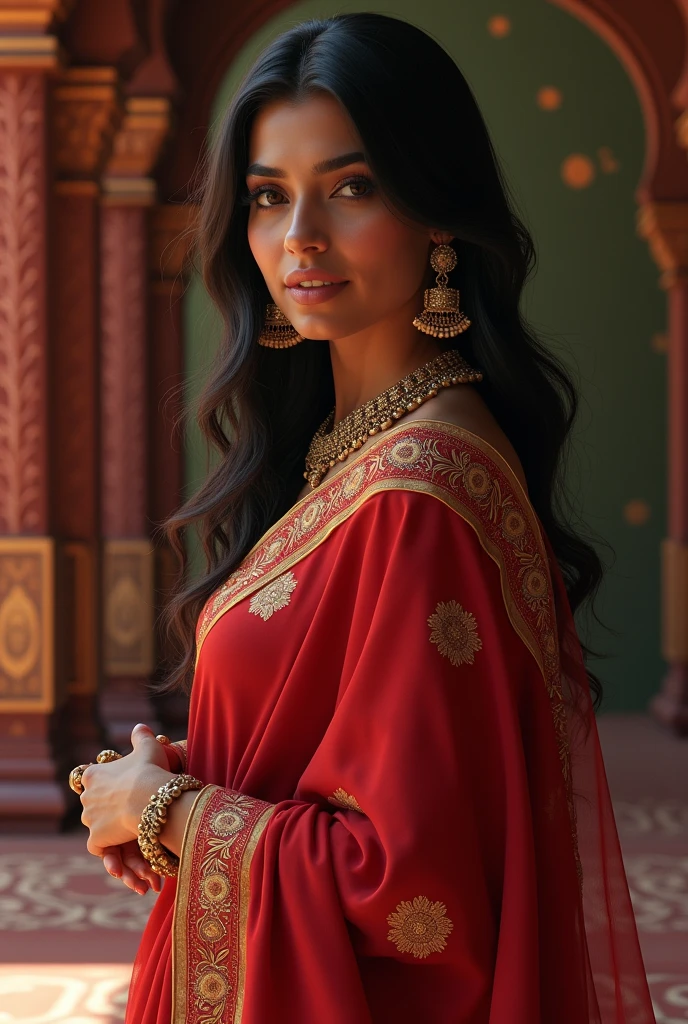 MIA khalifa in saree