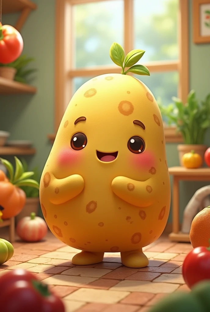 Potato character　My name is Ojappi