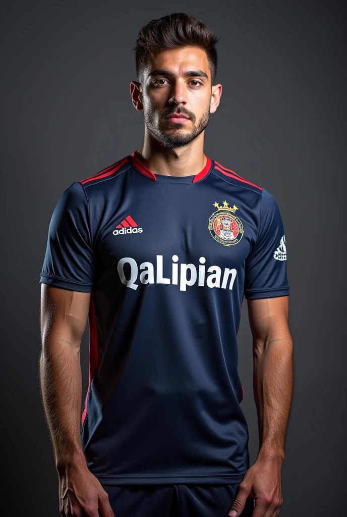 QaLipian name on esports jersy with a handsome pro player wearing it