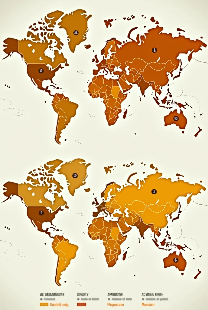Generate a world map showing the types and names of all cheeses in the largest cheese-producing countries 