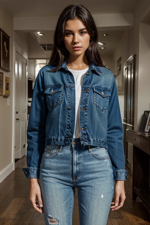 Great collection of very original denim clothing in crazy colors
