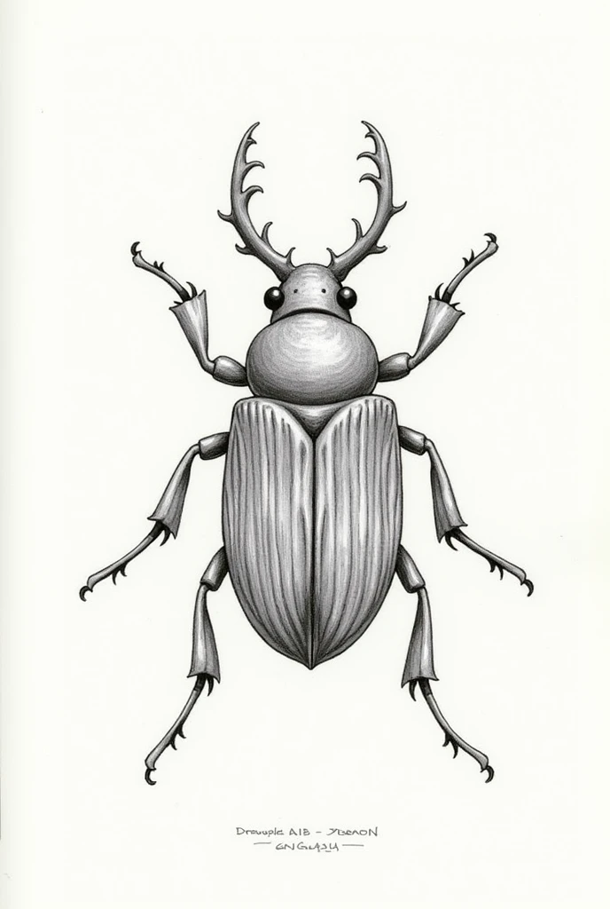Sketch of a beetle