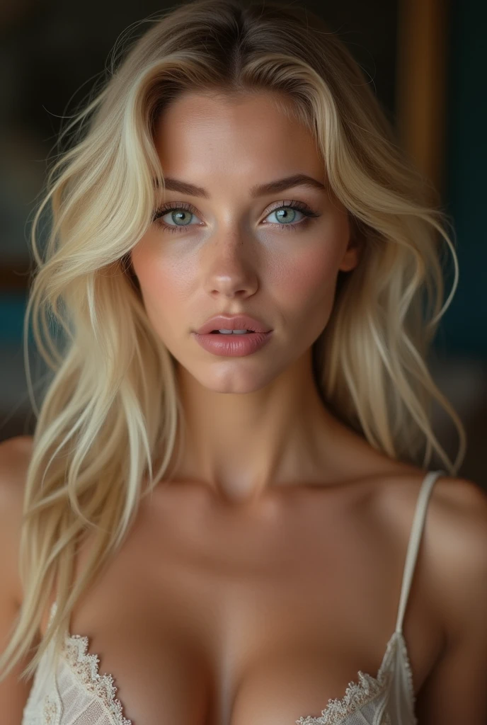((beautiful woman, 22 years old, skinny fit body, perfect breast, ultra detailed nipples, face A J cook, gray eyes, with blonde hair)), (realistic:1.3), nude, nice open legs in the air, ultra detailed pink pussy lips, finger deep inside pussy, sitting on fingers inside pussy, finger holding pussy open, centered, playful smile, hyper detailed, photorealistic, vibrant colors, natural lighting, cinematic composition, intricate details, Real life, ultra realistic, photorealism, photography, 8k,