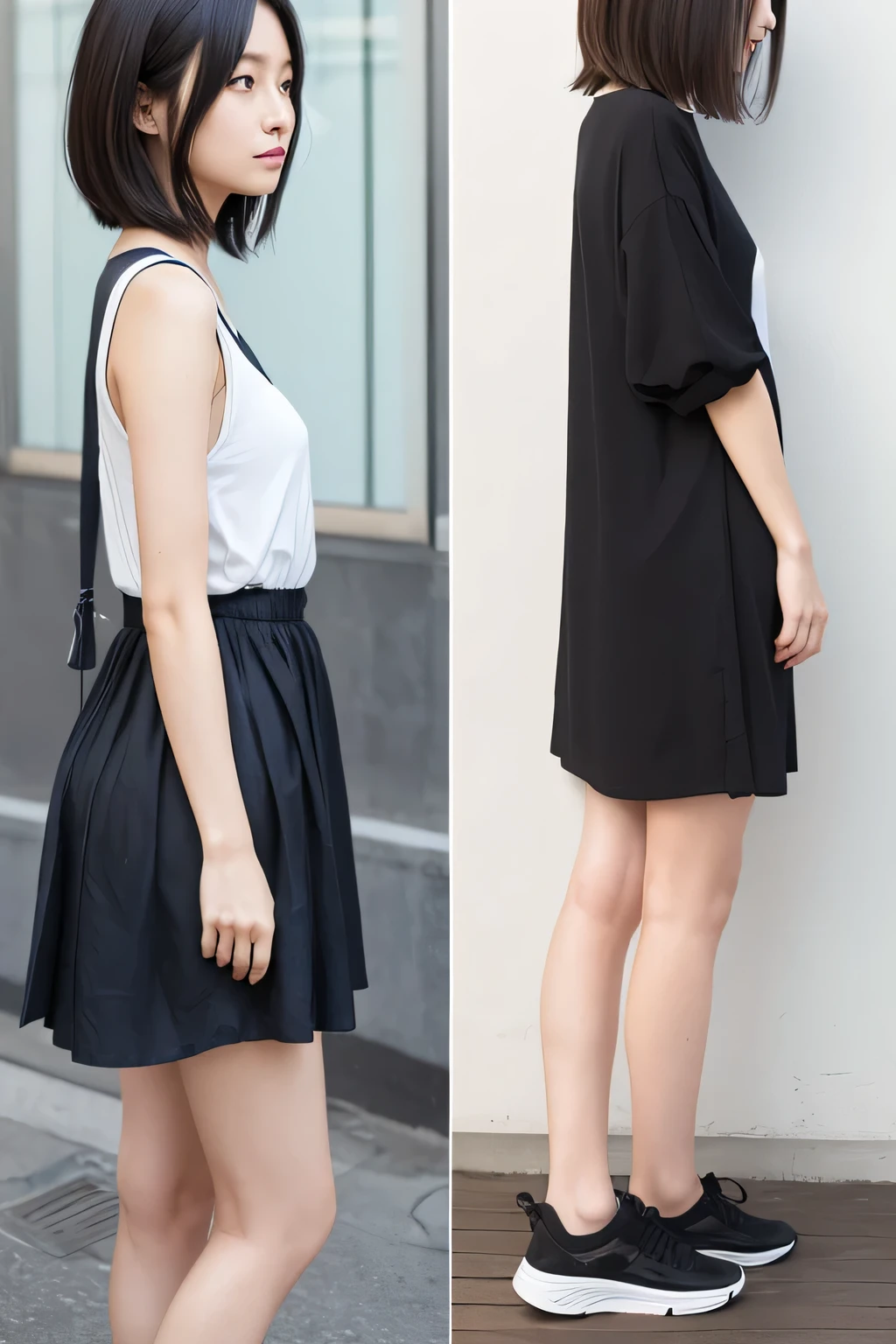 Misaki Sato　age: Height 26 years old: Approximately 160cm body shape: A little slim、Hairstyle that makes you look a little thin due to lack of exercise: She has straight, Medium-long black hair.、Lately, my hair has been lacking shine due to fatigue.、Face that doesn&#39;t look very well cared for: The face is relatively well-proportioned、There are bags under the eyes、A strong impression of fatigue。The skin is a little dull、Eyes that have lost the brightness they once had: Big eyes though、The eyes are weak、A sad expression: Almost expressionless、He often looks lonely at times。I rarely smile、Clothes that make you look like you&#39;re looking into the distance: Wearing factory work clothes、A simple, plain T-shirt and pants。The colour is grey or black、Body posture is chosen to be inconspicuous and calm.:

posture: Always a little hunched over、Shoulders are rounded inward。This is a long and monotonous task.、Walking posture that is an unconscious defense posture caused by fatigue from interpersonal relationships: When walking, bend your back a little.、Walking with a limp。The tempo is slow、I feel like I&#39;m walking aimlessly.: Do you always keep your hands in your pockets?、Often has arms crossed。This is an unconscious self-protective behavior.、Sitting posture that shows a desire to avoid contact with others: When sitting, do not sit too deeply.、Sitting on the edge。Should you lightly cross your legs?、Often sits hunched over with knees hugged to one side