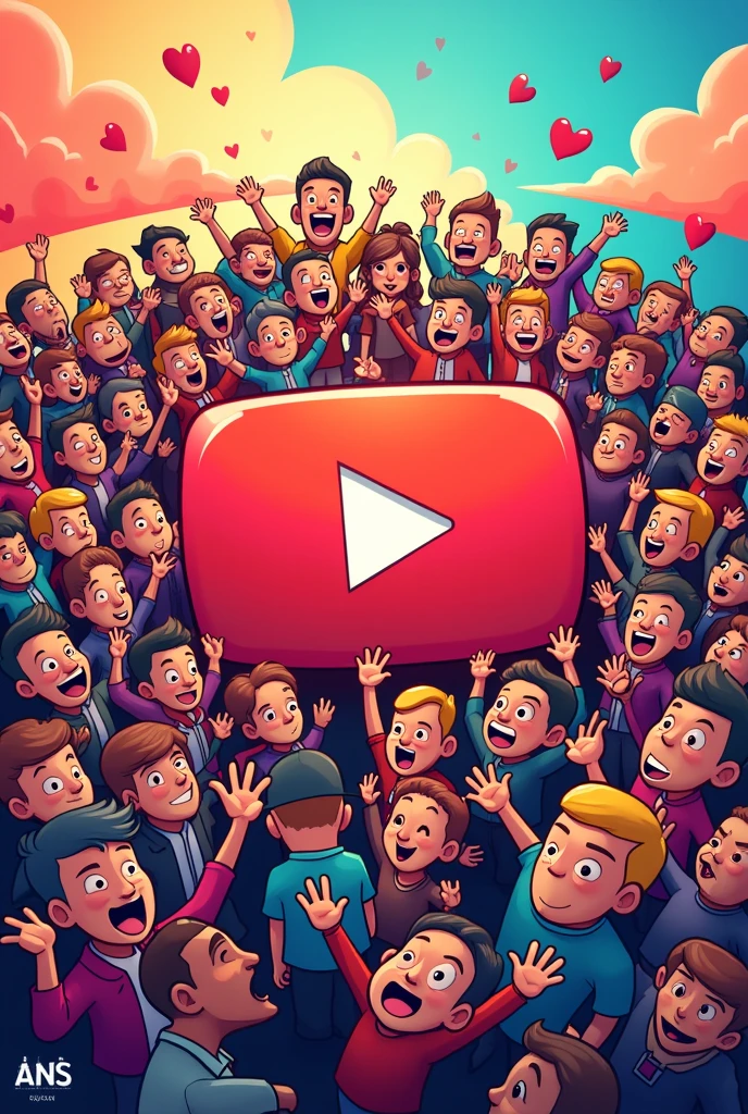 Write 100 subscribers with youtube logo write with ANS Tricky Channel