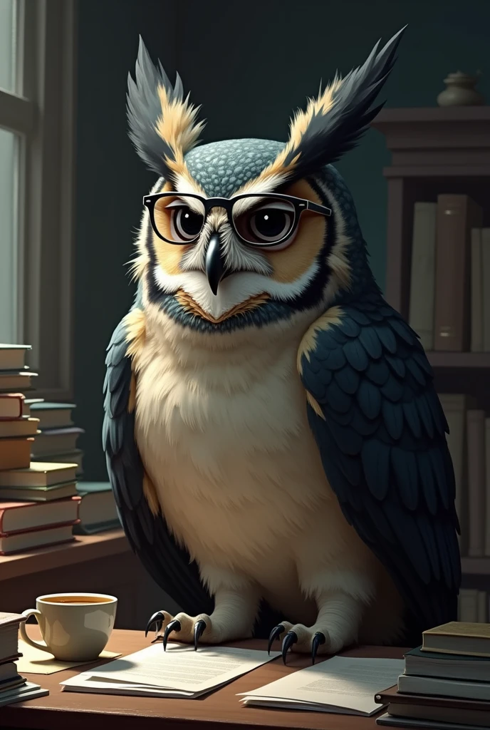 A depressed teacher owl