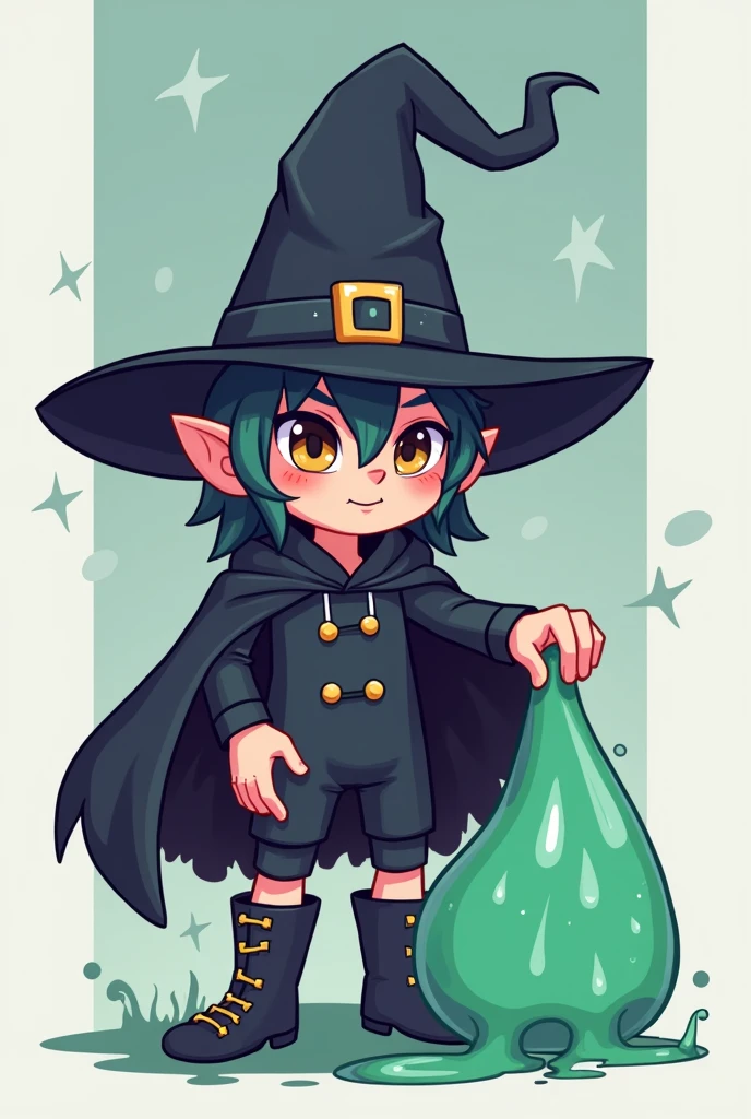 Please create me a witch slime boy