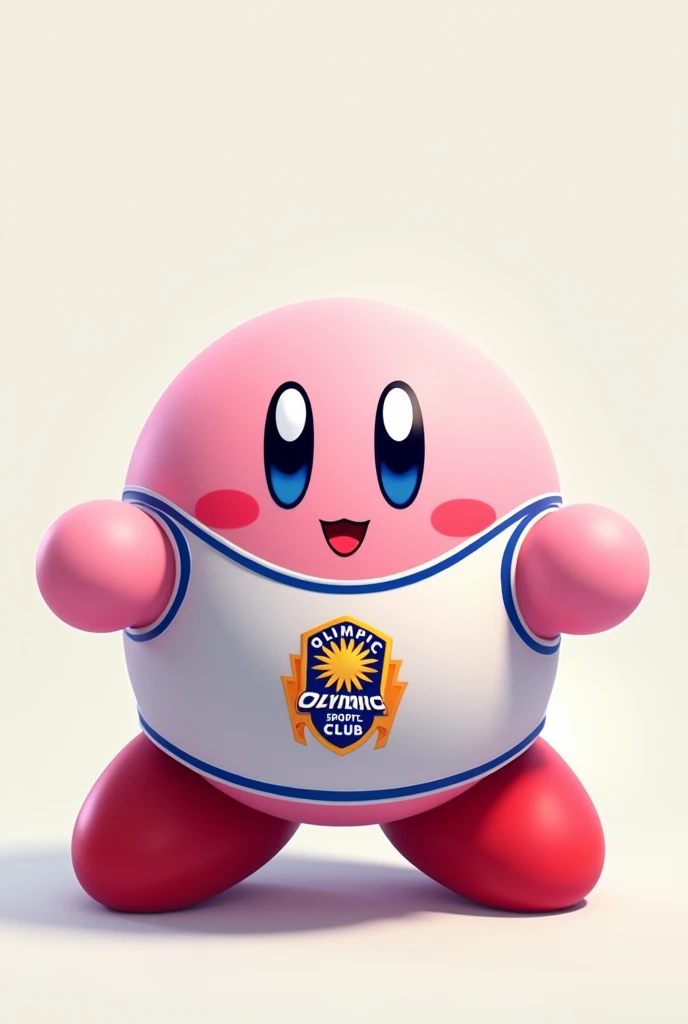 Kirby wearing the Olympic Sports Club shirt 