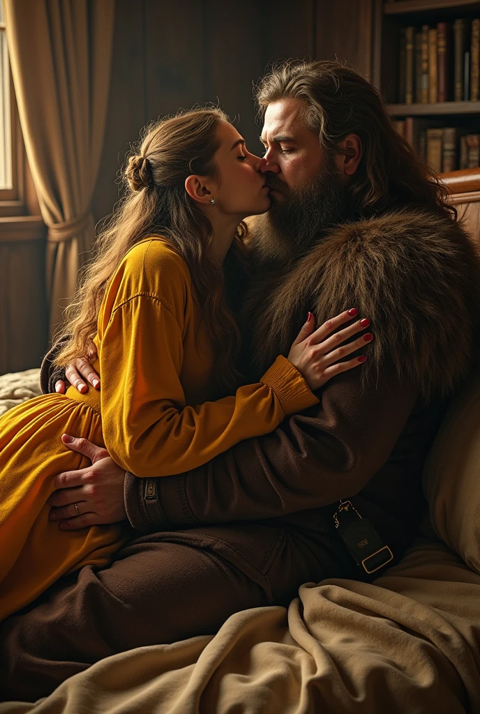 Slowly the Hobbit( man) He climbed onto the dwarf's bed and straddled him, pressing his hips against Thorin's., who couldn't swallow the moan that escaped from his mouth. He tried to ask, But Baggins silenced him with a fiery kiss and when he was ready and willing to strip the Hobbit, He noticed it. Bilbo was burning with fever, and the King was too worthy to abuse a hobbit in a feverish state.
