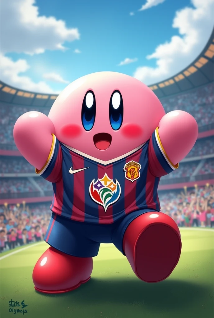 Kirby wearing the shirt of the Olympia Concacaf Sports Club 