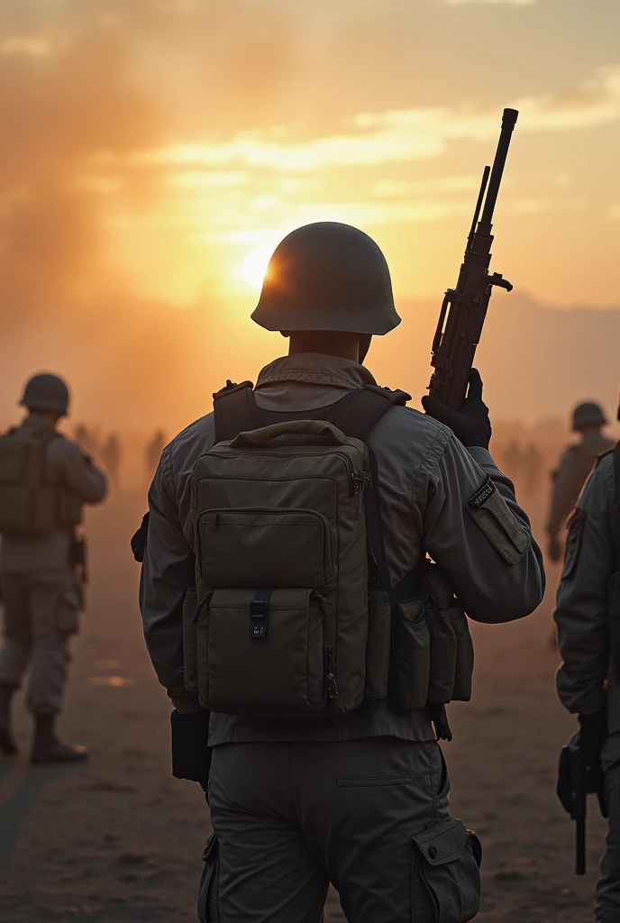 soldiers going to war