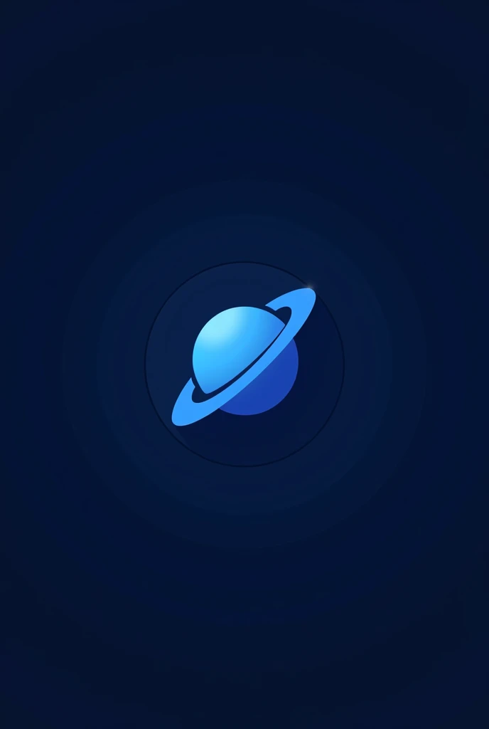A logo for a pfp, mostly blue and in a space view