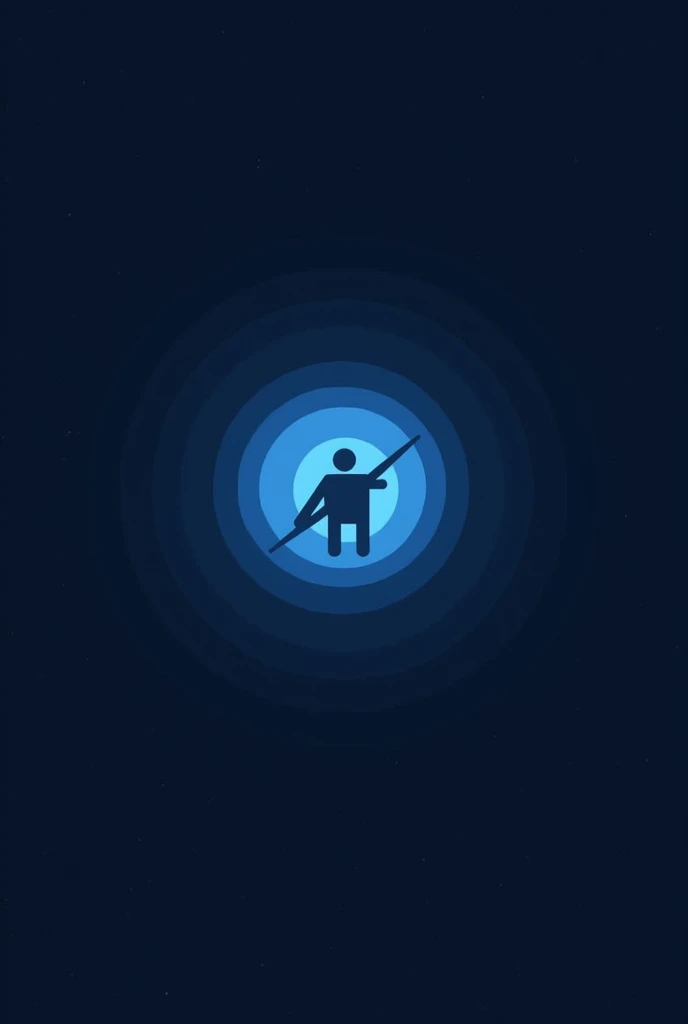 A logo for a pfp, mostly blue and in a space view, except it involves no planets.