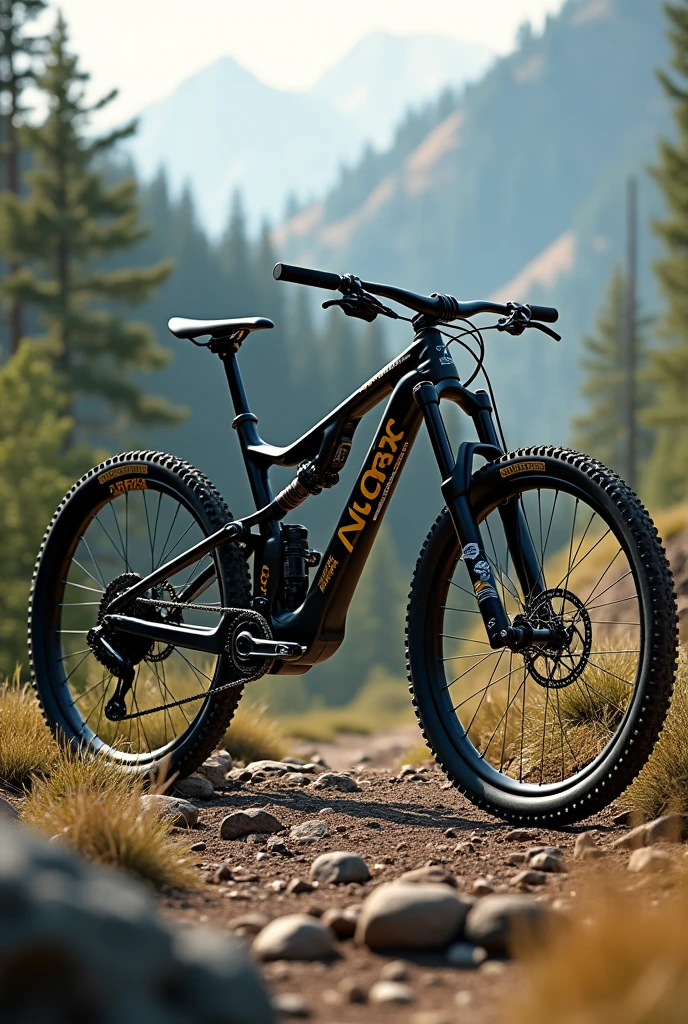 Create me a picture of an enduro bike with the Anders brand
