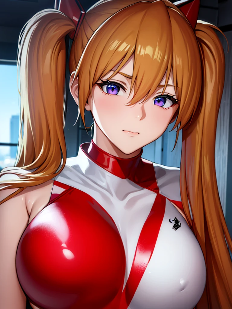 ((Soryu Asuka Langley,headgear,Red latex suit:1.2,blonde,Long twin tails)),(光るeye:1.233), (Frowning,Tsundere,blush,adorable face,beautiful girl,cute,)(Beautiful and detailed eyes:1.3),One girl,alone,(masterpiece,Highest quality, Official Art,Target your audience, Beautiful and aesthetic:1.2),(Ultra-high resolution,Golden Ratio),(Photo Mapping, Physically Based Rendering,Auto White Balance),wonderful,Sharp focus, (((Skin with attention to detail,)))、涙eye,(masterpieceサイドライト),(Big Breasts,Beautiful girl,shine),[[Delicate fingers and hands:0.55]::0.85],(指のdetailed),Excellent photo quality,((very_detailed_eye_and_face)),(Disheveled Hair),Movie Girl,Bare breasts、Nipples are visible