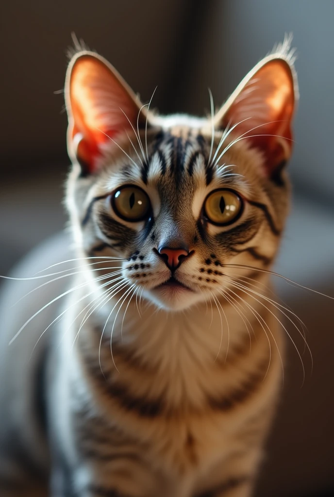 Beautiful cat selfie Take selfie with phone