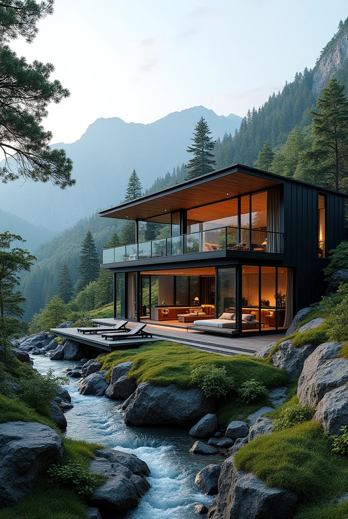In the great outdoors、Luxury glass villa