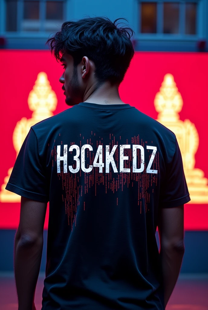 photo Hacker Name shirt H3C4KEDZ  Hack System Cambodia 🇰🇭