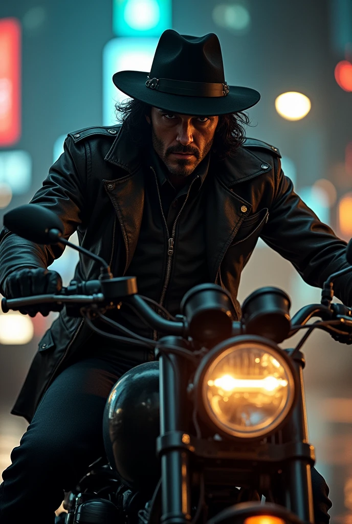 No more carey ray, on a motorcycle and smoking