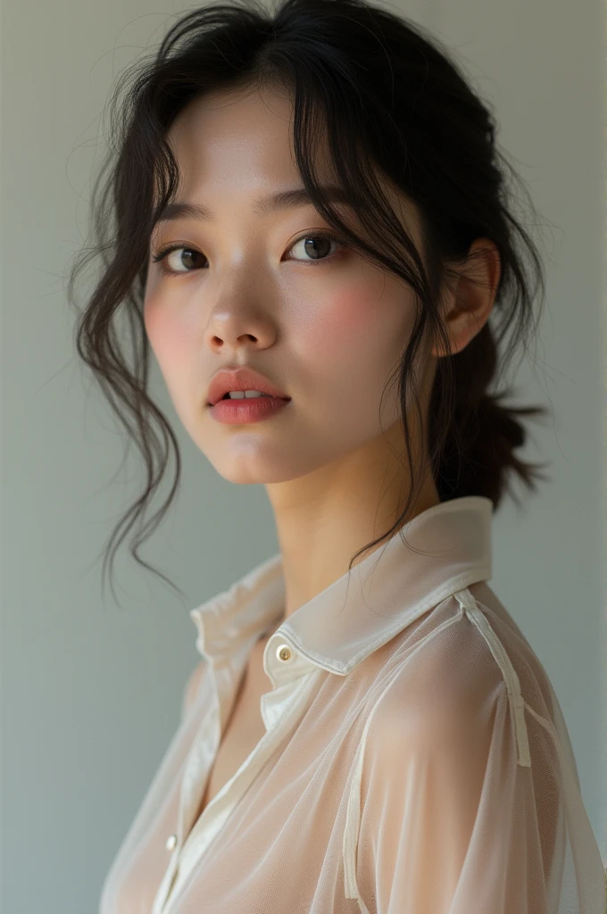 (Raw photo:1.2)、Highest quality、Beautiful detailed girl、Tight bodysuit、Latex bodysuit, Laughter、Highly detailed eyes and face、Beautiful and fine details、Large file size、High resolution、High resolution、8k wallpaper details、Highly detailed Ticker uniform 8K wallpaper、Light on the face、Cinema Lighting、18-year-old girl、Sexy pose、(Photorealism:1.4)、Awareness-raising、Surrealism、 From below、Super Detail、masterpiece
