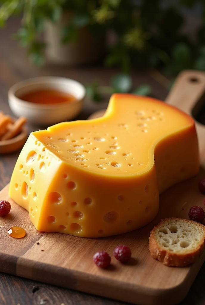 Thick cheese with a butt