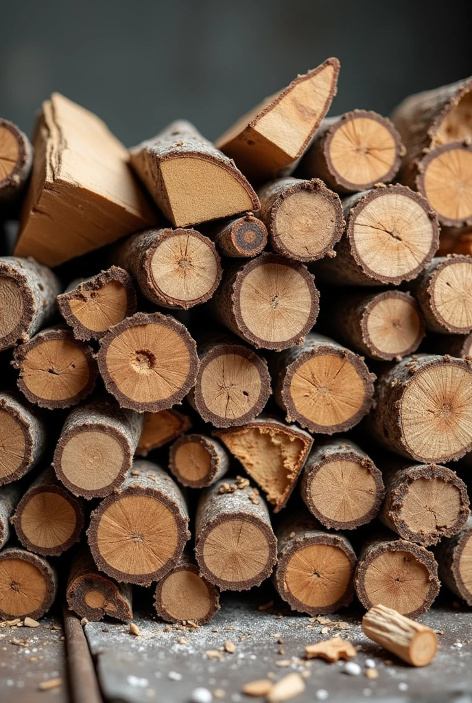 waste or wood residues in construction