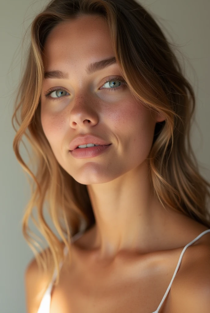 GENERATE A GIRL WITH CLEAN AND RADIANT SKIN