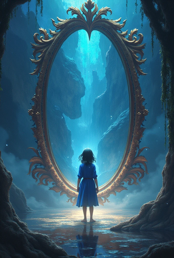 
The Mirror’s Secret: Blue Villo finds an enchanted mirror that shows glimpses of alternate realities. When their own reality starts to unravel, Blue Villo must decipher the mirror’s secrets to restore balance to their world.