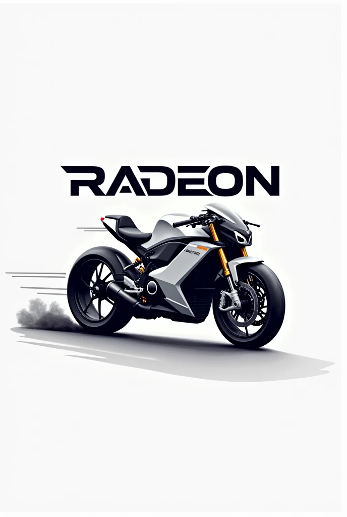 According to the image create me a Brand logo with that Bike .Company name is RADEON
The logo should be in the model of super motor e
bikes