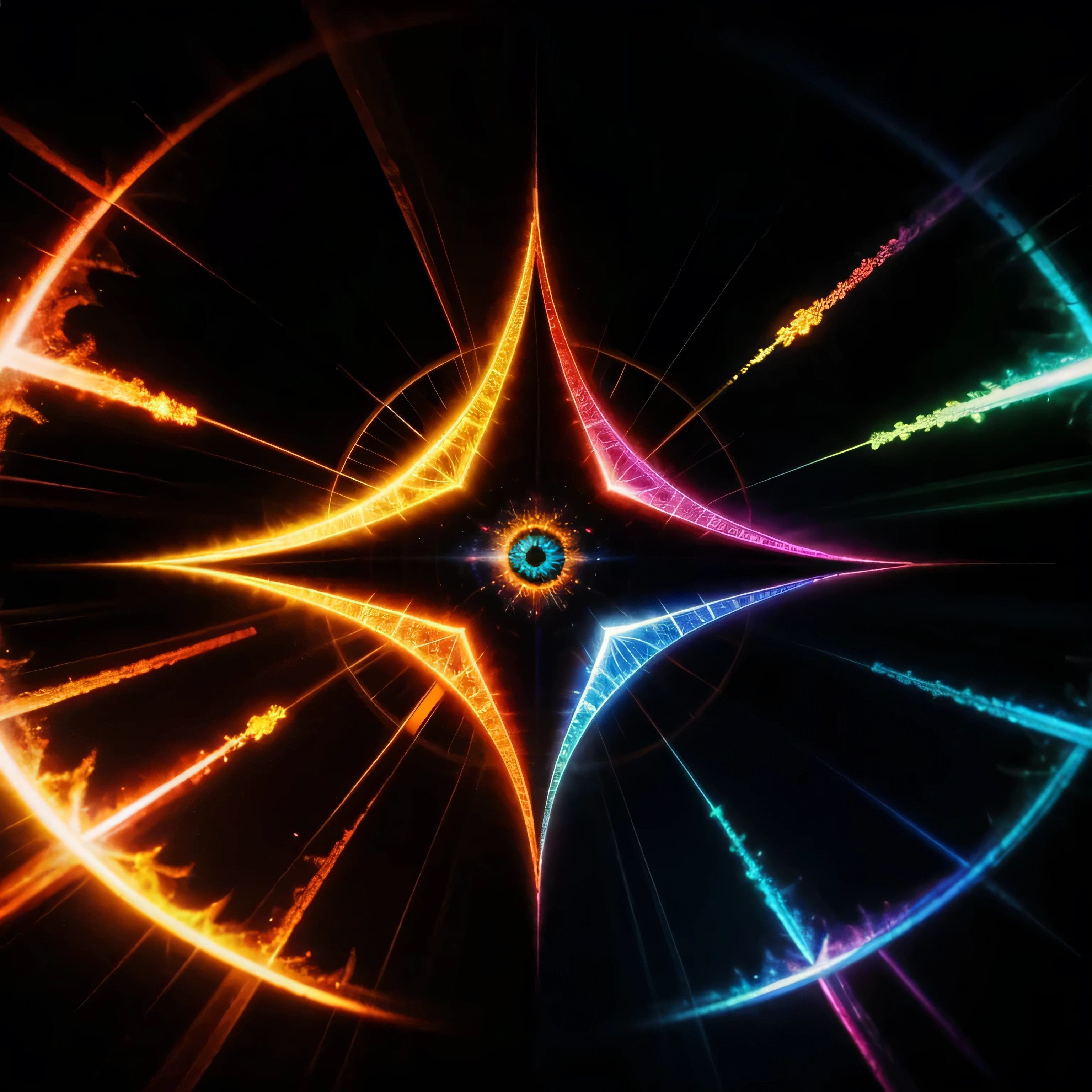 psychedelic, etherial, aura, supernova, geometry, high quality, no background, defined lines, (((eye)))