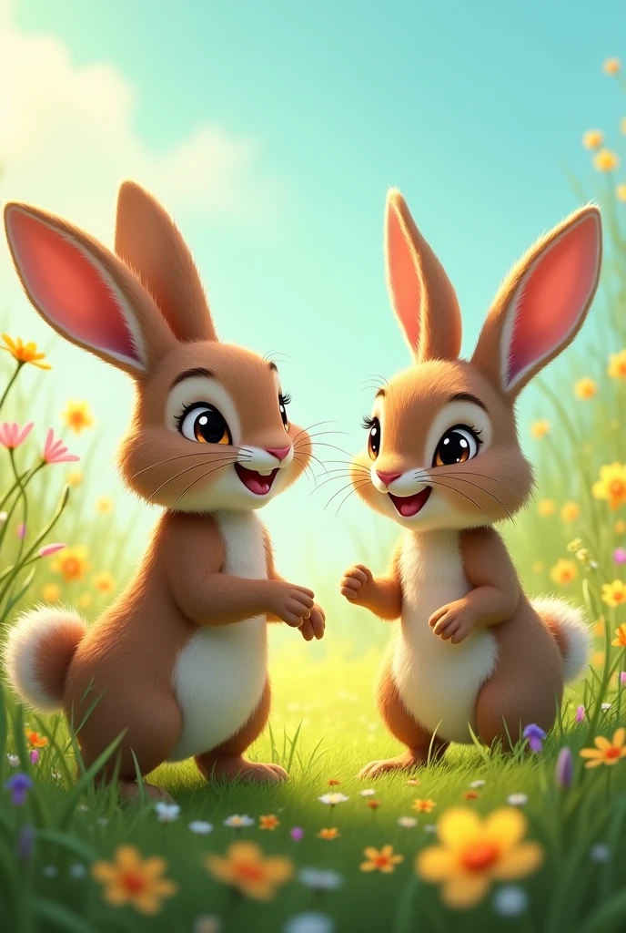 An Invitation from LucyOne sunny morning, Benny’s friend, Lucy, a cheerful and adventurous rabbit, came to visit him. “Benny, why don’t you come with me to explore the meadow? There are so many fun things to see!” Lucy’s eyes sparkled with excitement, but Benny hesitated. He wanted to stay in his safe burrow, but he also didn’t want to disappoint his friend.