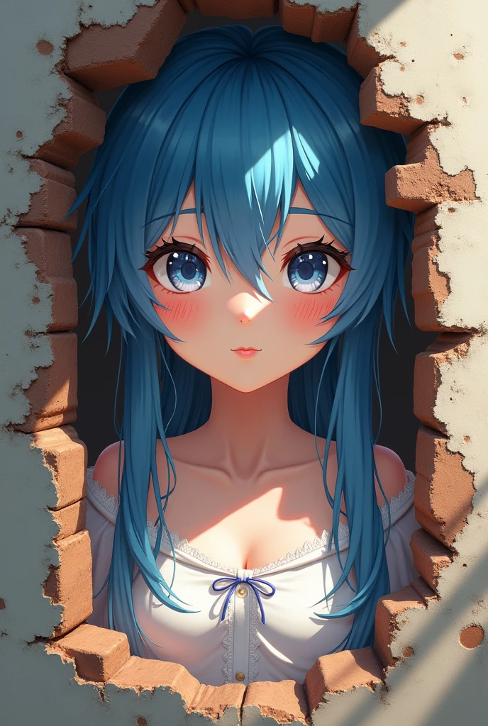 Shigure Ui peering at us from the wall