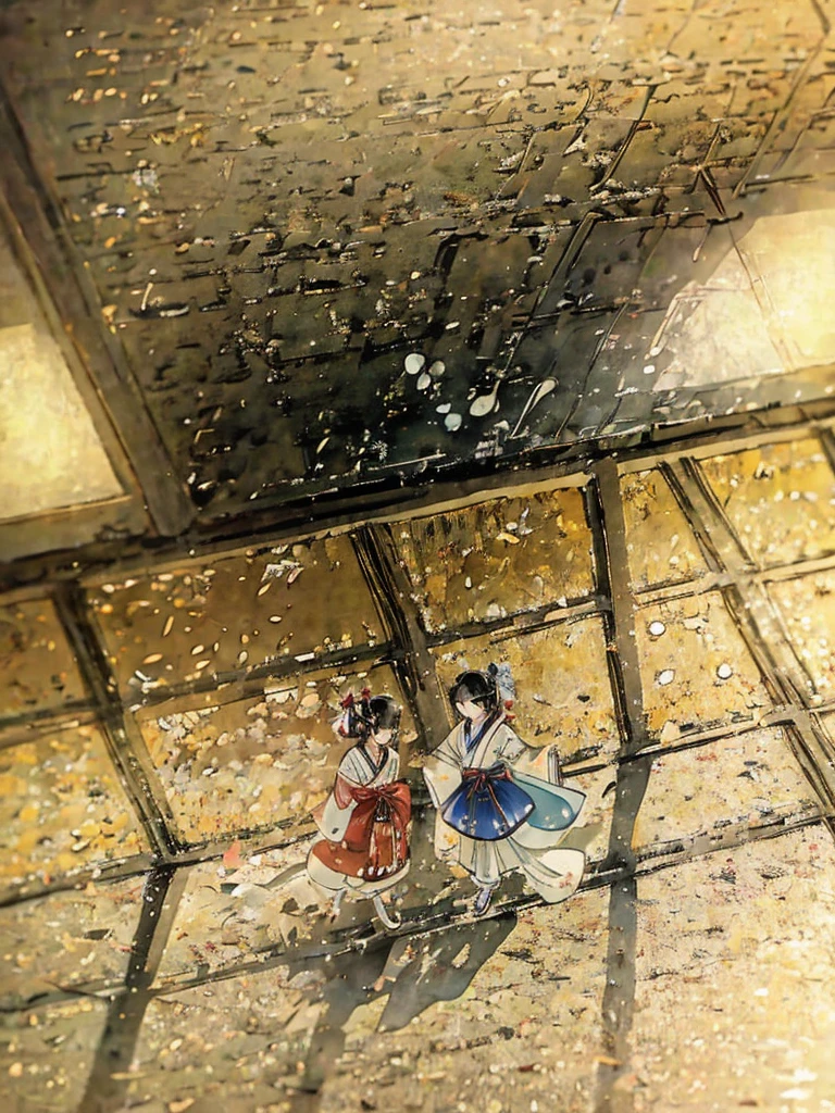 Two people、Shrine maiden、Dance、sacred、shrine