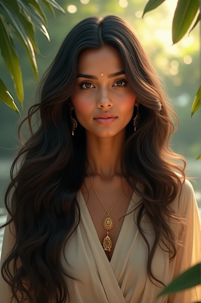 Keralite beautiful girl with long hair for hair oil