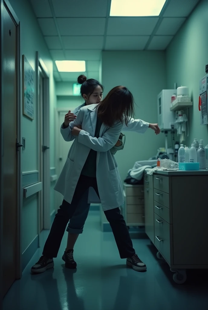 Unknown person try rape the lady doctor in the room. The lady doctor tor was in the way of death 