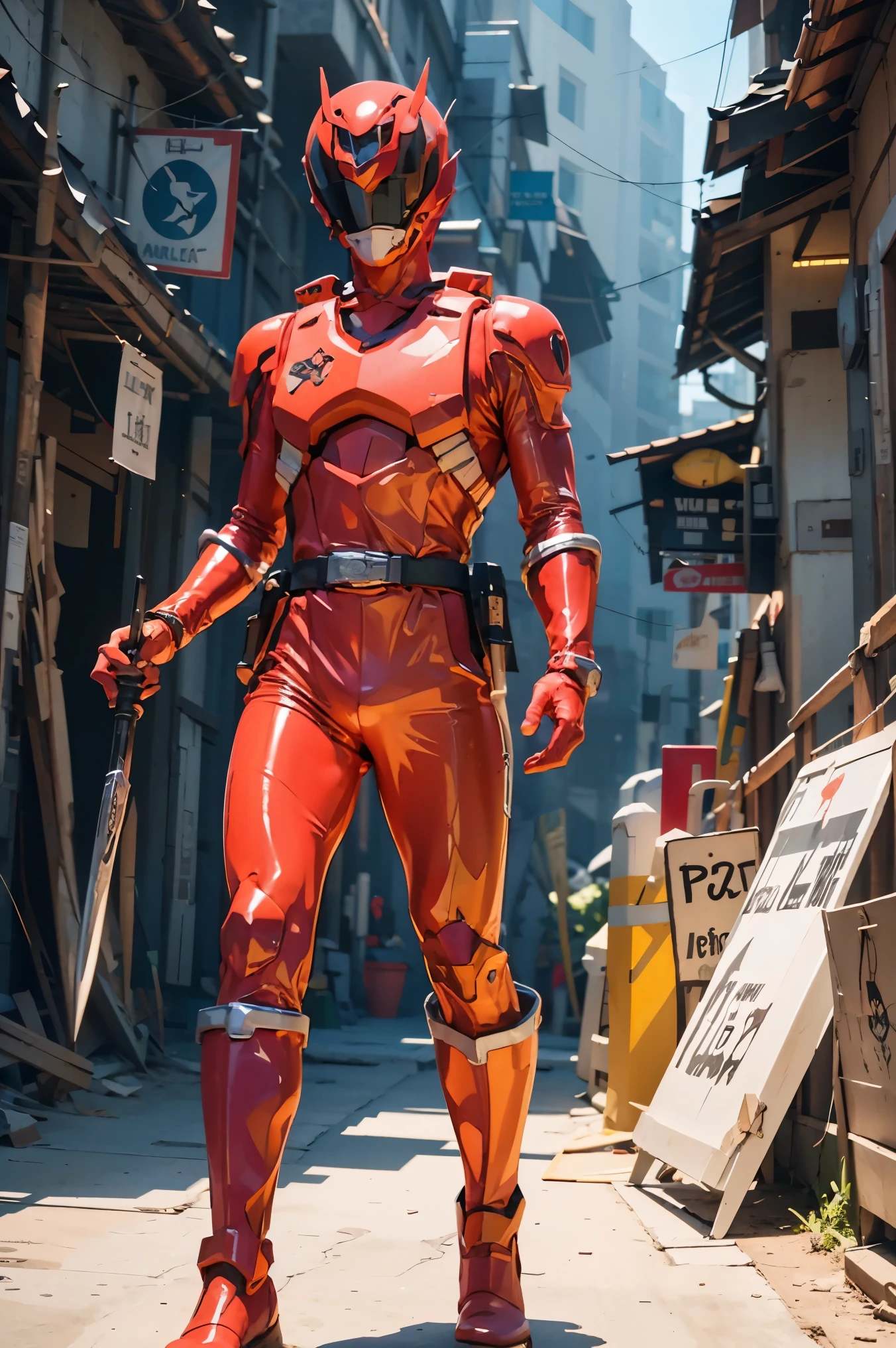 1 boy, white, full body, illustration, cinematic lighting, high resolution, best quality, ultra-detailed, masterpiece, power suit, power ranger, suit, spd, (golden ranger suit), gold details, dramatic pose, intense expression, heroic, dynamic lighting, volumetric fog, epic scale, dramatic shadows, highly detailed face, sharp focus, vibrant colors, photorealistic