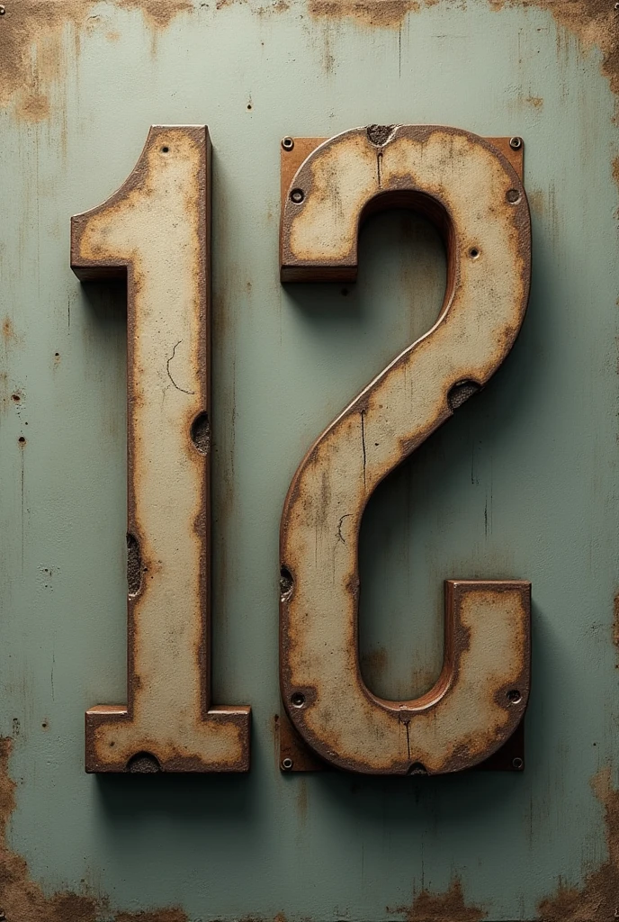 A faded 12 over an 11