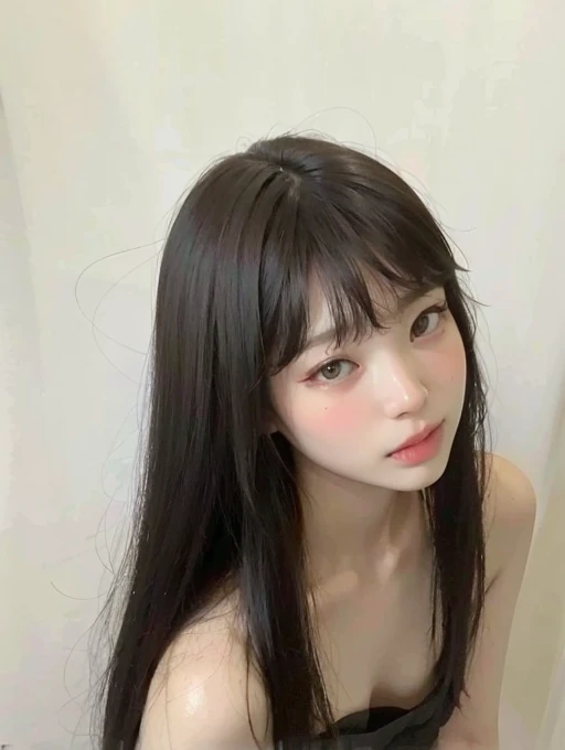 arafed asian woman with short black hair and big breast, realistic anime 3 d style, kawaii realistic portrait, 3 d anime realistic, photorealistic anime, [ 4 k photorealism ]!!, smooth anime cg art, photorealistic anime girl render, [ 4 k photorealism ]!!!, hyper realistic anime, 8k portrait render, semi realistic anime