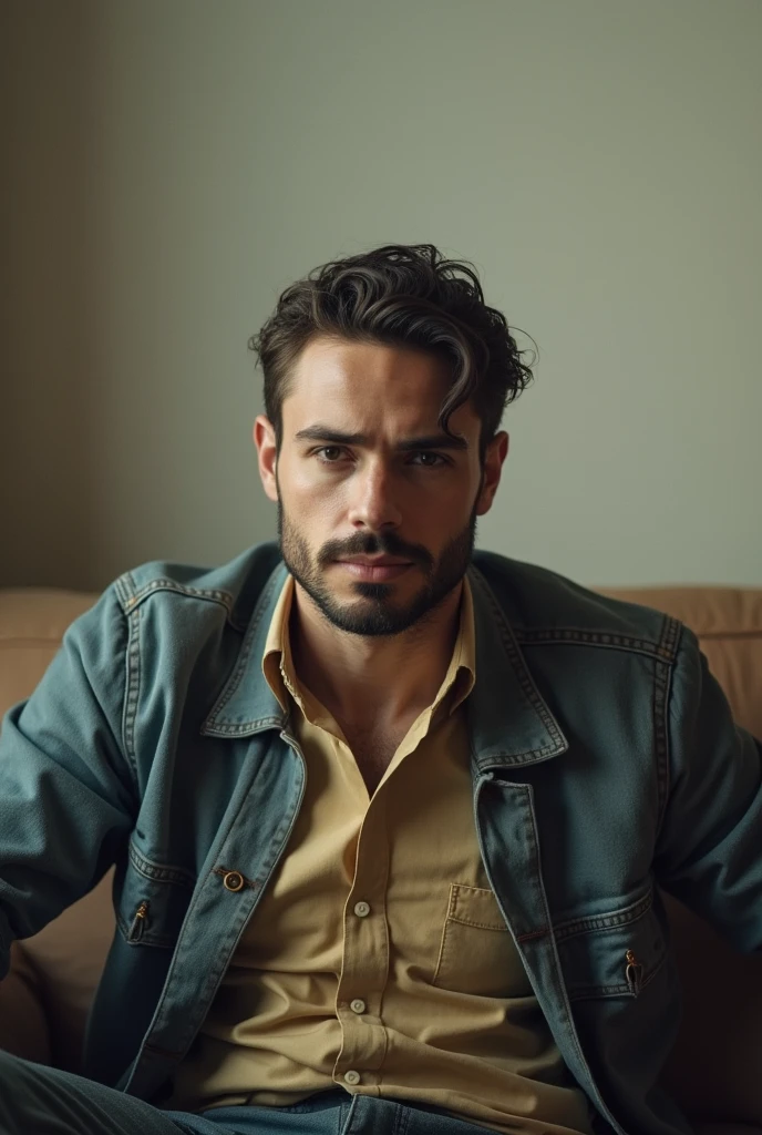 Generate a short video clip for a lonely man