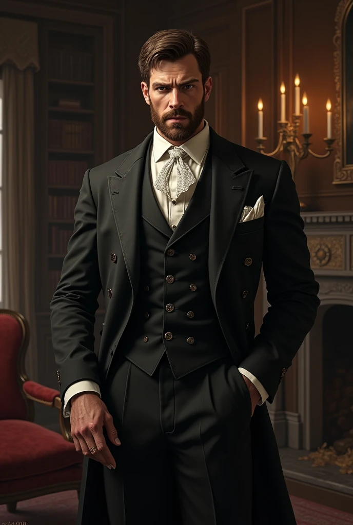 Chris Redfield as a nobleman from the Victorian Era