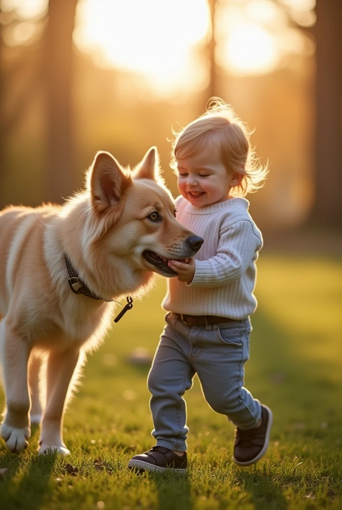 Dog catching a  