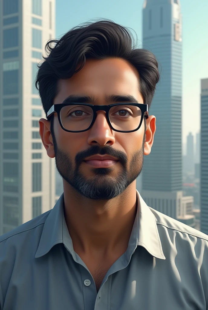 White malayali psychologist living in Dubai with spectacles